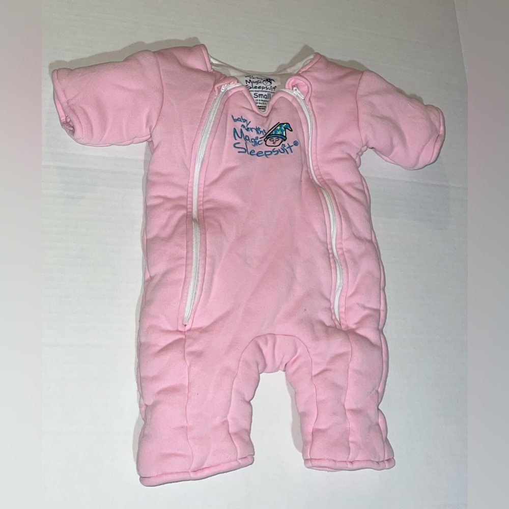 Baby Merlin’s Magic Sleepsuit Small Pink 3-6 Months 12-18 Pounds Microfleece